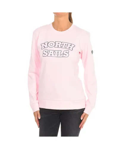 North Sails Womenss long-sleeved crew-neck sweatshirt 9024210 - Pink