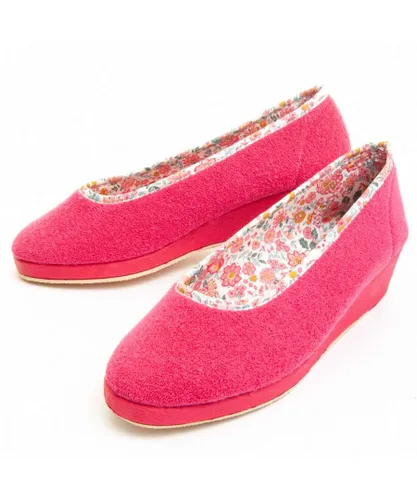 Northome Womens Closed Slipper Rizzo In Pink Textile