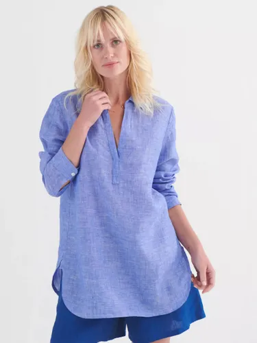 NRBY Chrissie Linen Shirt - Bright Blue - Female