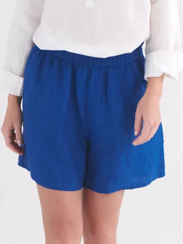 NRBY Poppie Linen Shorts - Indigo Blue - Female