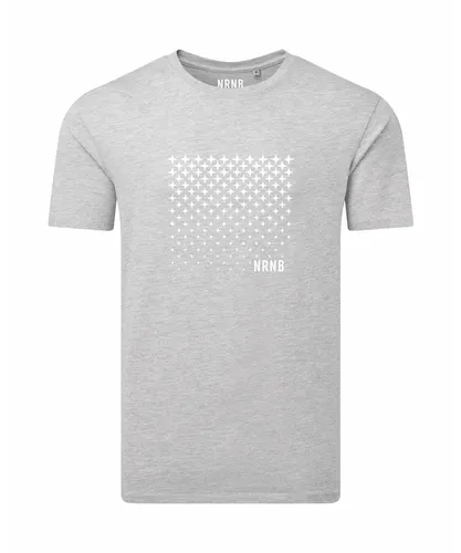 NRNB Mens STAR SHOWER RELAXED FIT TEE - Grey Cotton