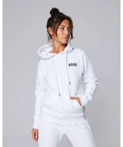 NRNB Womenss Stealth Hoodie in White Cotton