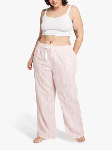 Nudea The PJ Trouser Pyjama Bottoms - White/Pink - Female