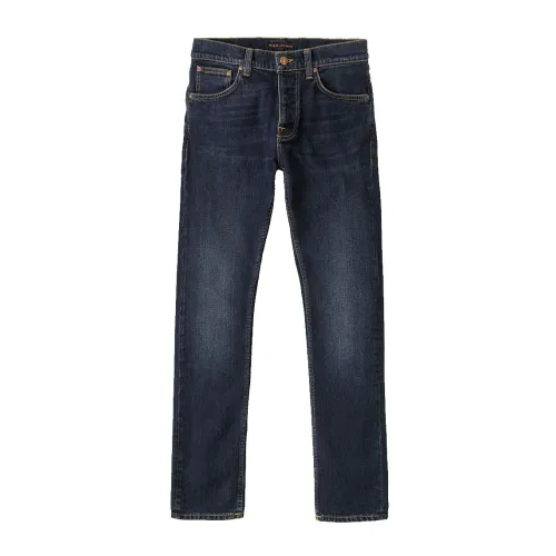 Nudie Jeans , Grim Tim Denim Jeans ,Blue male, Sizes: