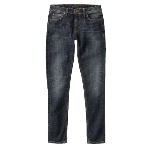 Nudie Jeans , Jeans Skinny Lin Aged Indigo ,Blue male, Sizes: