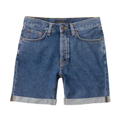Nudie Jeans , Josh 90S Shorts ,Blue male, Sizes: