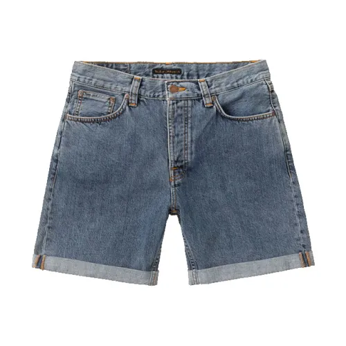 Nudie Jeans , Josh Shorts ,Blue male, Sizes: