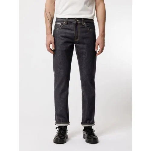 Nudie Jeans Mens Dry Maze Selvage Gritty Jackson Jean