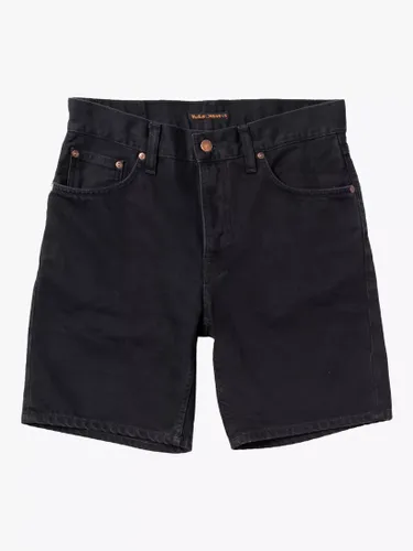 Nudie Jeans Seth Denim Shorts, Black - Black - Male