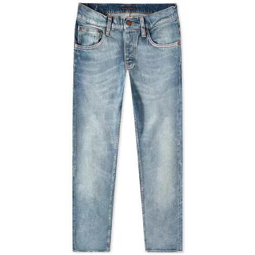 Nudie Jeans , Worn Sonic Grim Tim Jeans ,Blue male, Sizes:
