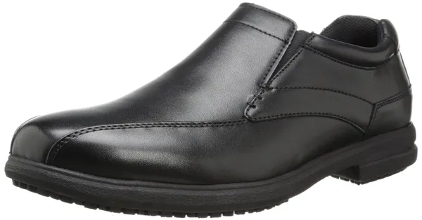 Nunn Bush Mens Sanford Slip-on Slip Resistant Loafer Black