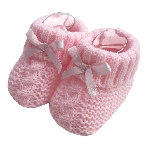 Nursery Time Baby Boys Girls 1 Pair Knitted Booties Soft