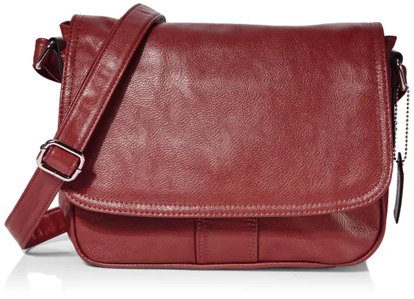 N.V. Bags Womens NV206 Shoulder Bag Red (Red)