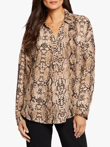 NYDJ Becky Snake Print Blouse, Victorian Pink - Victorian Pink - Female