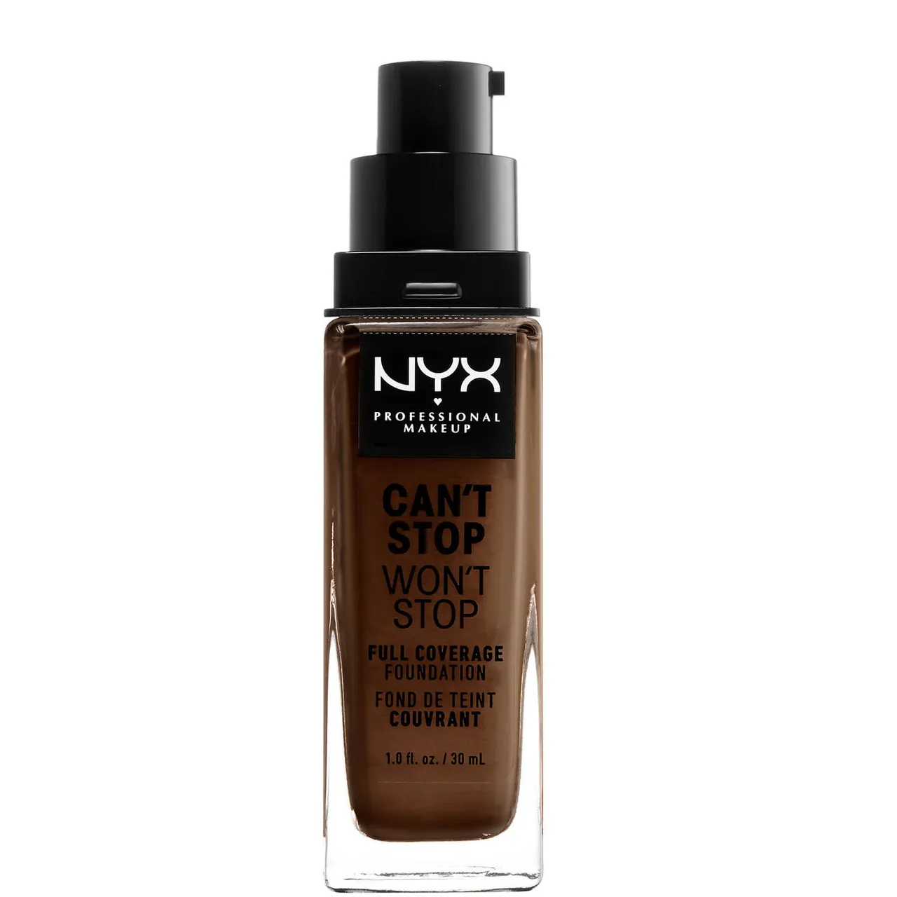 NYX Professional Makeup Can't Stop Won't Stop 24 Hour Foundation (Various Shades) - Chestnut