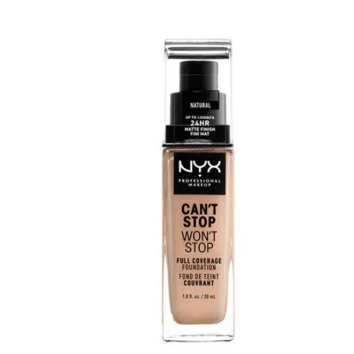 NYX Professional Makeup Can't Stop Won't Stop Full Coverage Foundation 07 Natural