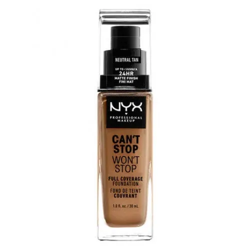 NYX Professional Makeup Can't Stop Won't Stop Full Coverage Foundation 12.7 Neutral Tan