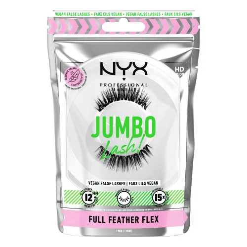NYX Professional Makeup Jumbo Lash! Vegan False Lashes 07 Full Feather Flex