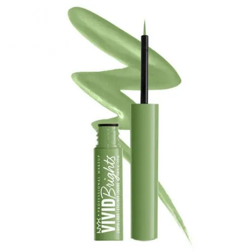 NYX Professional Makeup Vivid Brights Colored Liquid Eyeliner 02 Ghosted Green