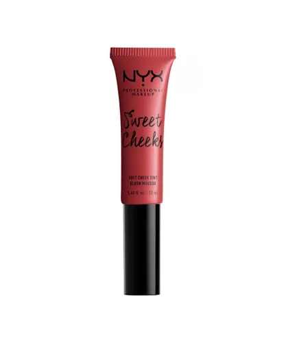 NYX Womens Professional Makeup Sweet Cheeks Soft Cheek Tint Blush Mousse 12ml, Coralicious - One Size