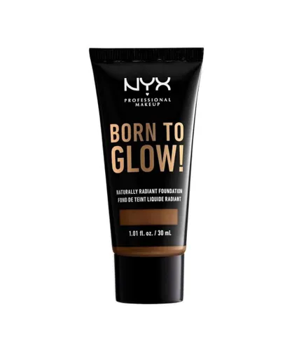 NYX Womens Professional Makeup Vegan Born To Glow! Naturally Radiant Foundation, Mocha - NA - One Size