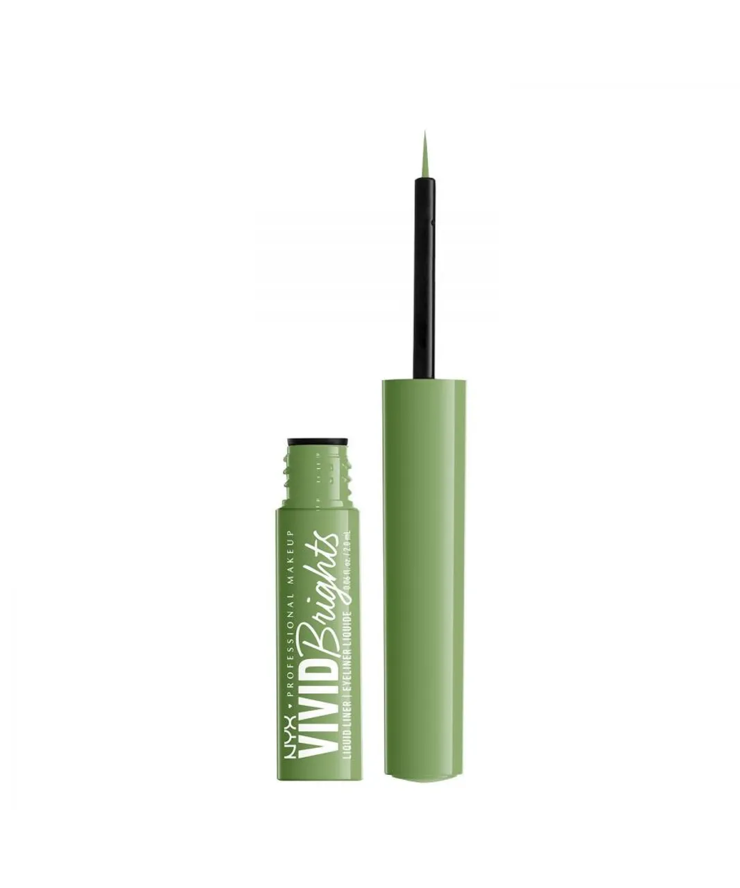 NYX Womens Professional Makeup Vivid Brights Eyeliner with Easy Glide Formula, Ghosted Green - One Size