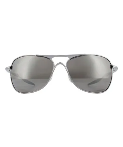 Oakley Aviator Mens Lead Prizm Black Polarized Sunglasses - Grey Metal - One