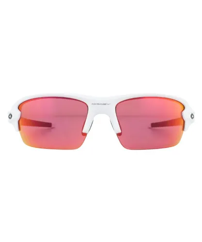 Oakley Childrens Unisex Sunglasses Flak XS OJ9005-04 Polished White Prizm Field - One