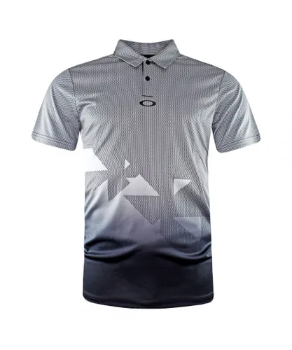 Oakley Collared Light Grey Mens Offset Urban Golf Polo Shirt 433689 02E