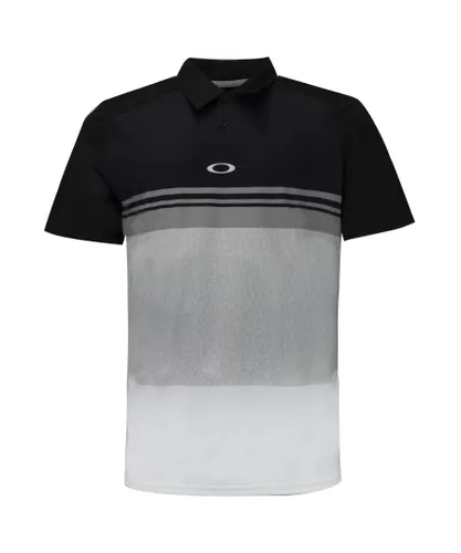 Oakley Colourblock Black Golf Polo Shirt - Mens