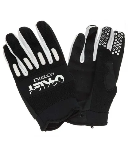 Oakley Factory Cycling Sports Black White Mens Gloves 94048 001