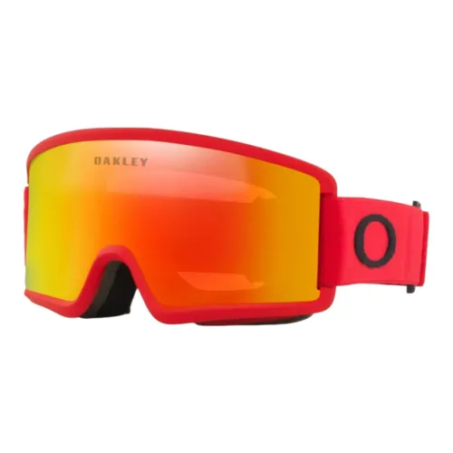 Oakley , Fire Iridium Ski Goggles ,Red unisex, Sizes: S, ONE SIZE