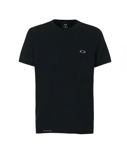 Oakley Graphic Logo Short Sleeve Crew Neck Black Mens Plain T-Shirt 434006 02E