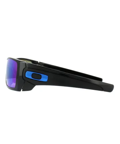 Oakley Mens Sunglasses Batwolf OO9101-58 Polished Black Prizm Sapphire - One