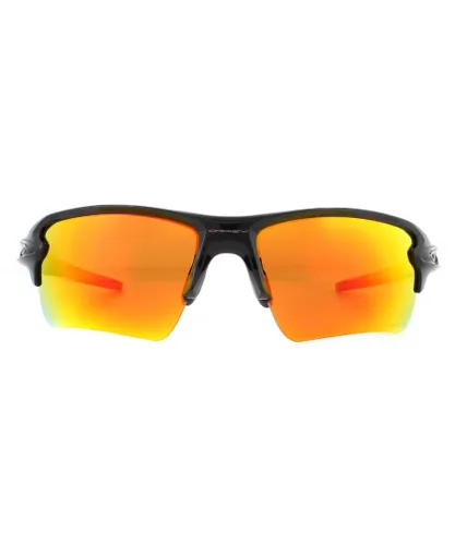 Oakley Mens Sunglasses Flak 2.0 XL OO9188-F6 Polished Black Prizm Ruby Polarized - One