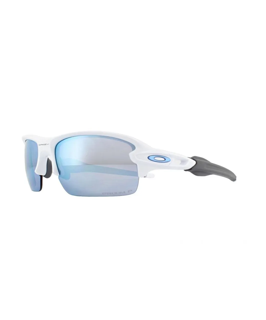 Oakley Mens Sunglasses Flak XS OJ9005-06 Polished White Deep H2O Prizm Polarized - One