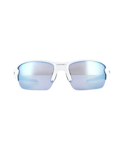 Oakley Mens Sunglasses Flak XS OJ9005-06 Polished White Deep H2O Prizm Polarized - One
