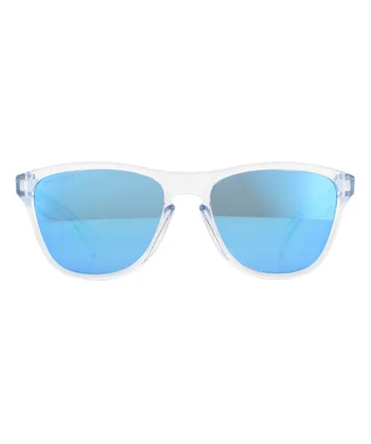 Oakley Mens Sunglasses Frogskins XS OO9006-15 Polished Clear Prizm Sapphire - Clear/Blue - One