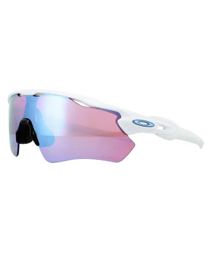 Oakley Mens Sunglasses Radar EV Path OO9208-47 Polished White Prizm Snow Sapphire Iridium - One
