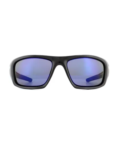 Oakley Mens Valve OO9236-12 Polished Black Deep Blue Polarized - One