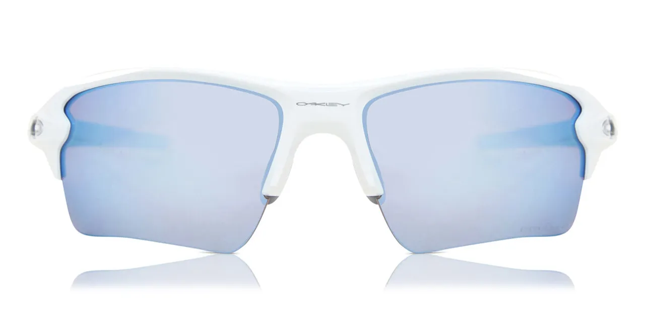 Oakley OO9188 FLAK 2.0 XL Polarized 918882 Men's Sunglasses White Size 59