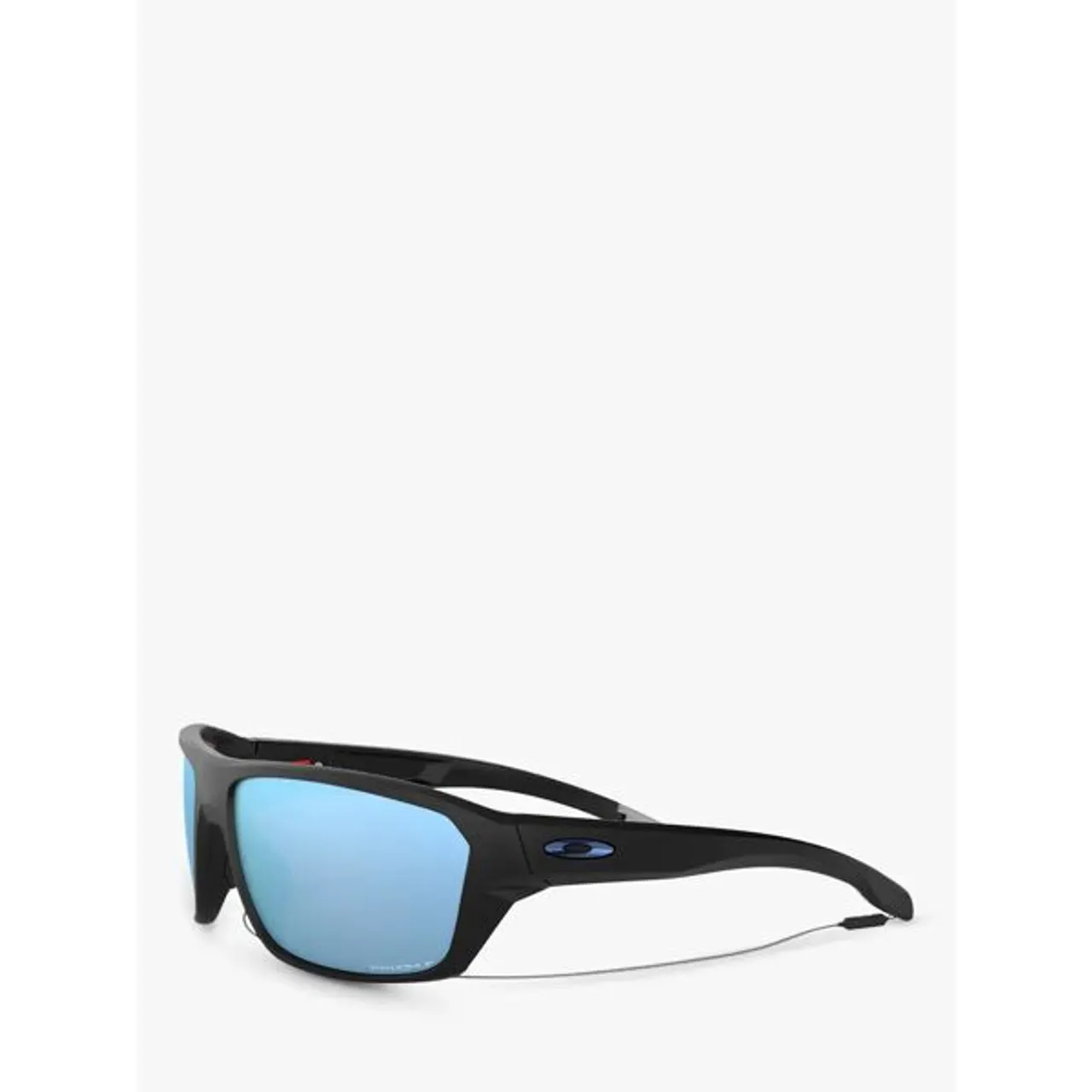 Oakley OO9416 Men's Split Shot Prizm Polarised Rectangular Sunglasses - Matte Black/Mirror Blue - Male