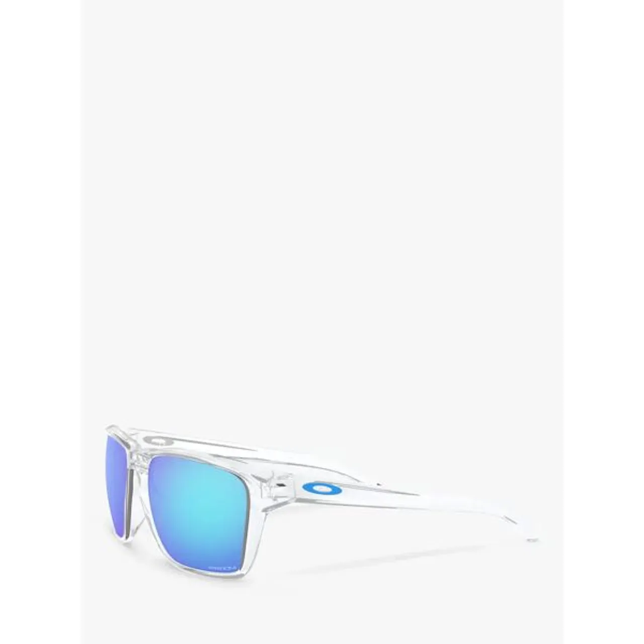 Oakley OO9448 Men's Sylas Prizm Rectangular Sunglasses - Clear/Mirror Blue - Male