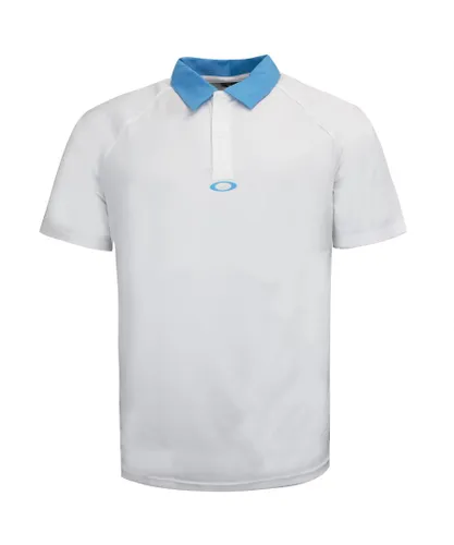 Oakley Raglan Polo Shirt White - Mens Textile