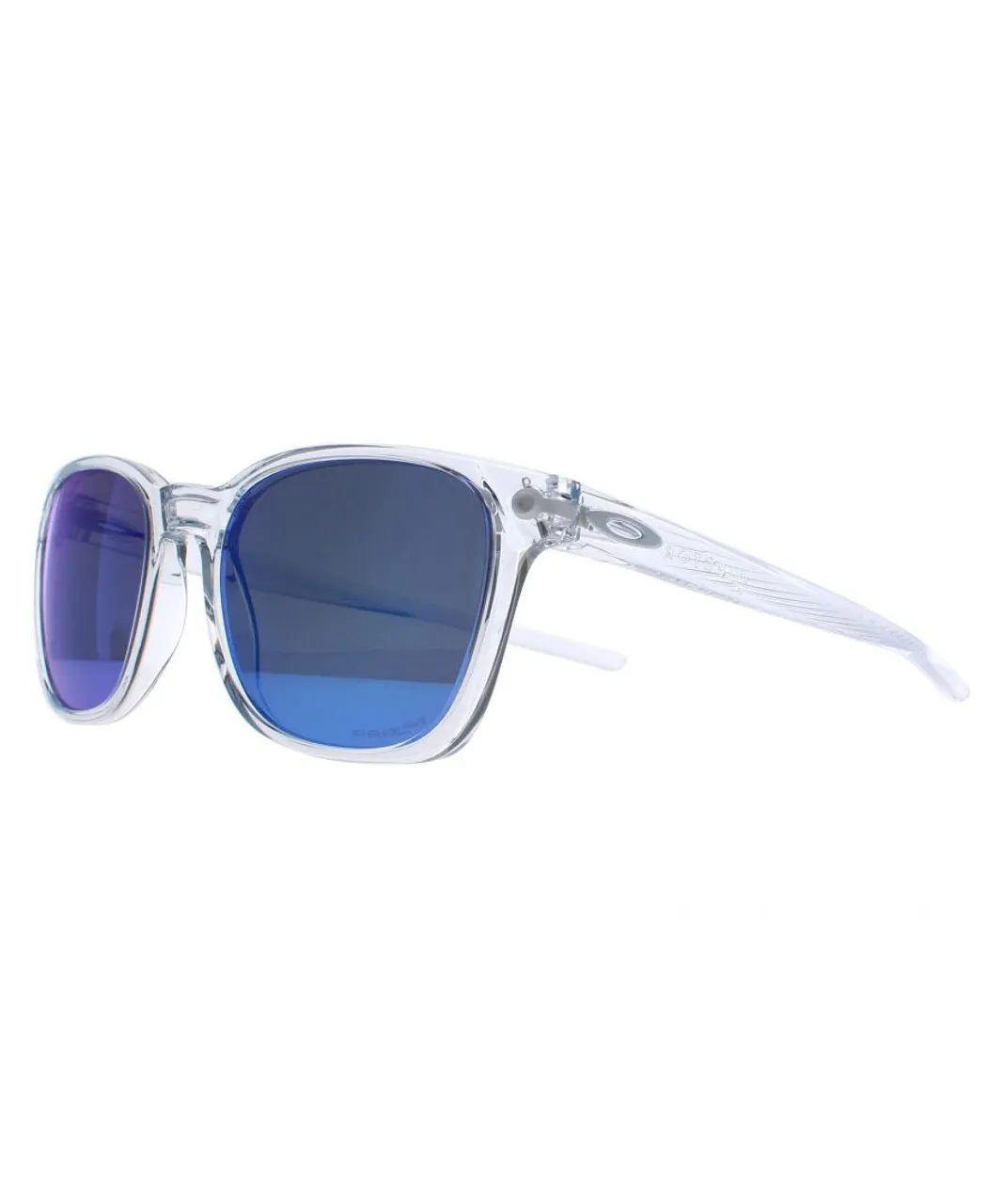 Oakley Rectangle Mens Polished Clear Prizm Sapphire Ojector - Transparent - One