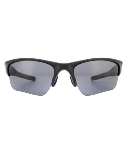 Oakley Sport Mens Matte Black Grey Polarized Sunglasses - One