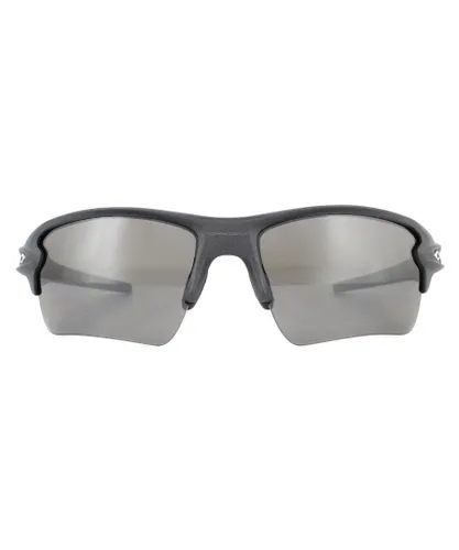 Oakley Sport Mens Steel Prizm Black Polarized Sunglasses - Grey - One