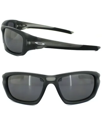 Oakley Wrap Mens Grey Smoke Black Iridium Polarized Sunglasses - One