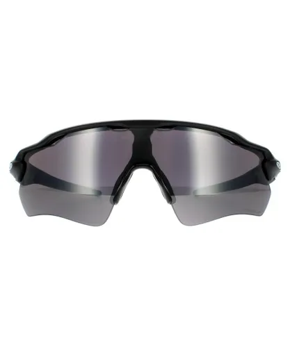 Oakley Wrap Mens Matte Black Prizm Polarized Sunglasses - One