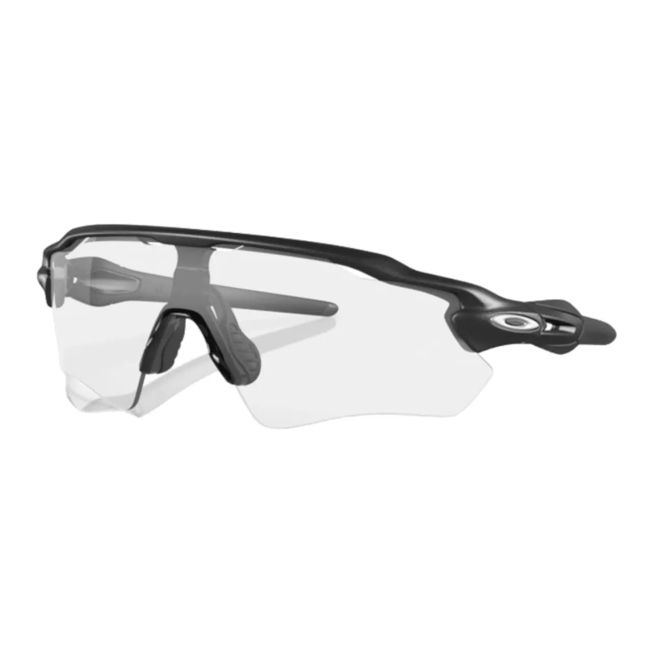Oakley , Wraparound Matte Black Sunglasses ,Black male, Sizes: 38 MM